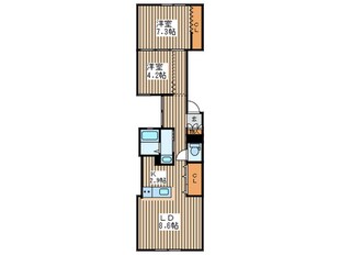 Ｙ　Ｆｌａｔの物件間取画像